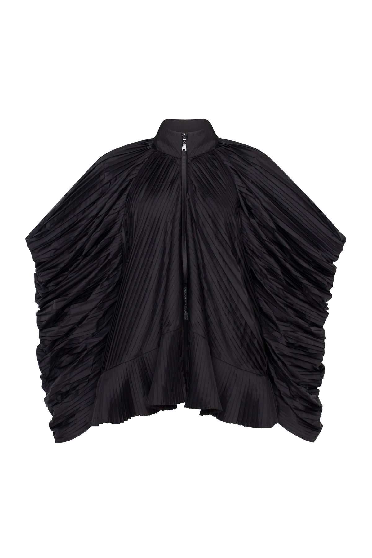 KEIKO JACKET relaxed-fit pleated short jacket with asymmetric sleeves by TAMAR KEBURIA, photograph 1 of 6