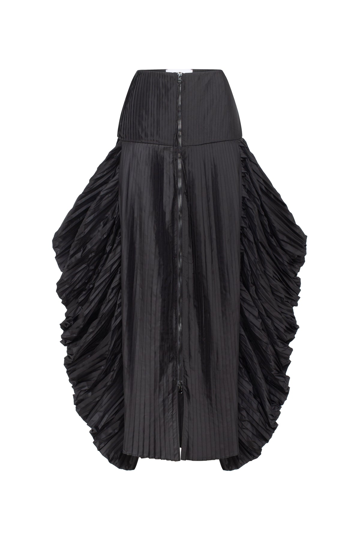 JUNKO fully pleated asymmetric voluminous maxi skirt by TAMAR KEBURIA, photograph 1 of 5