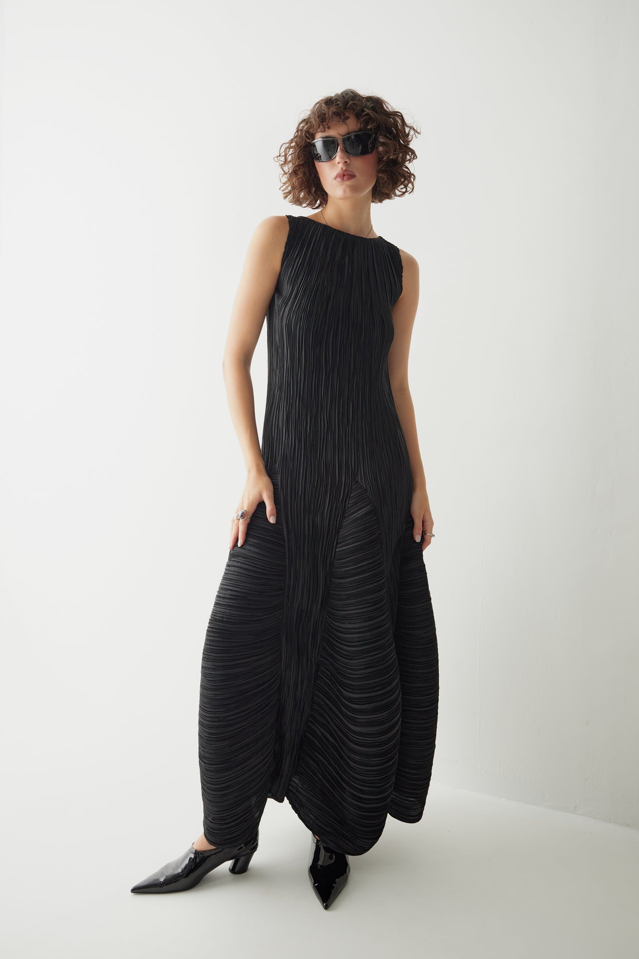 A-line maxi DRESS