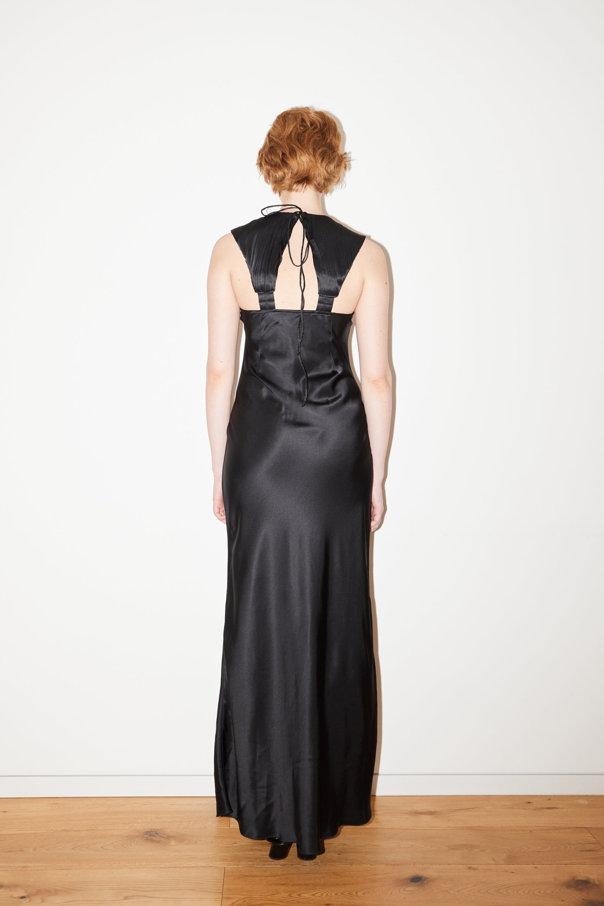 clara satin maxi dress Clara Satin Maxi Dress - Navy
